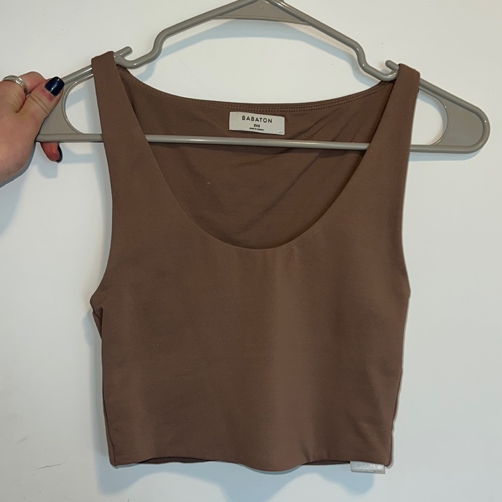 Aritzia Babaton Contour Tan Tank